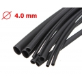 ท่อหด 4 มิล สีดำ heat shrink tube 4mm Black 1 เมตร